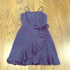 Altar’d State Navy Ruffled Minidress Size S